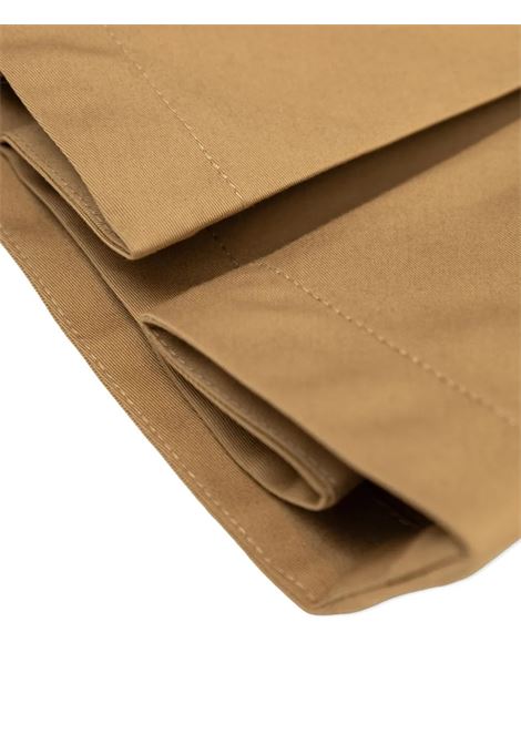 Beige Pleated Mini Skirt With Logo MONCLER ENFANT | 954-2D00003 598OP209